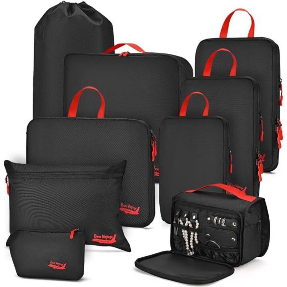 Compression Packing Cubes 9-Piece Set for Travel